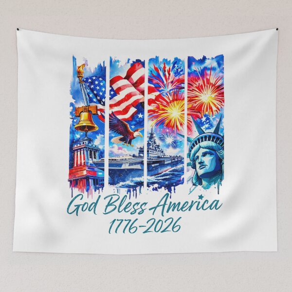 Item preview, God Bless America designed and sold by schoolofbullies.