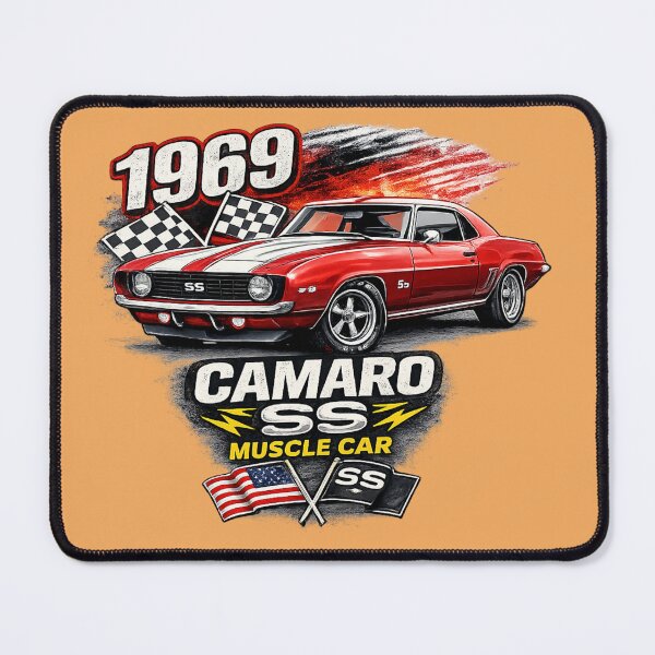 Item preview, 1969 Camaro SS Classic Muscle Car Art designed and sold by Retro Arabica.