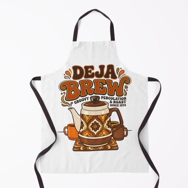 Item preview, Deja Brew Funny Coffee Pun Retro Carafe Design designed and sold by AlanyaArtX.