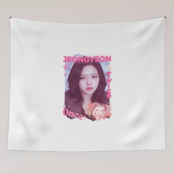 Item preview, TWICE Jeongyeon Kpop Girl Group Pink and Blue Collage Design  designed and sold by HELL0WBELLO.