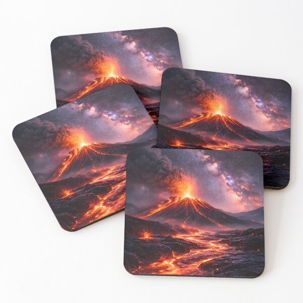 Item preview, Volcanic Eruption Beneath the Milky Way designed and sold by Yomere.