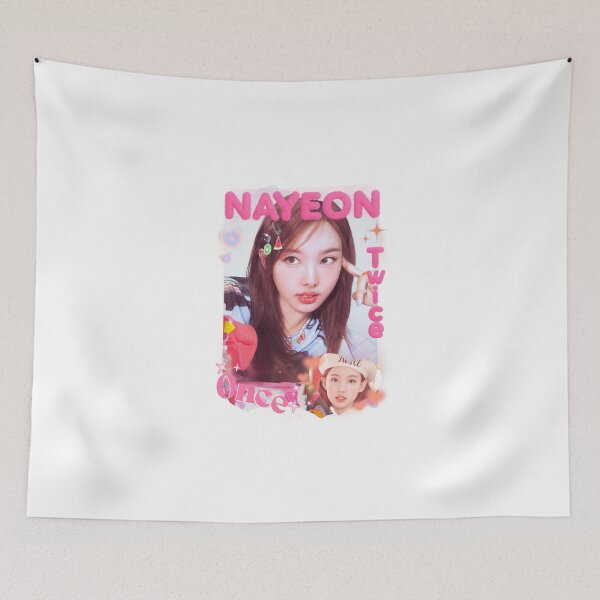 Item preview, TWICE Nayeon Kpop Girl Group Pink and Blue Collage Design  designed and sold by HELL0WBELLO.