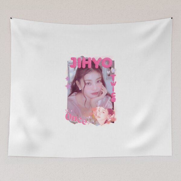 Item preview, TWICE Jihyo Kpop Girl Group Pink and Blue Collage Design  designed and sold by HELL0WBELLO.