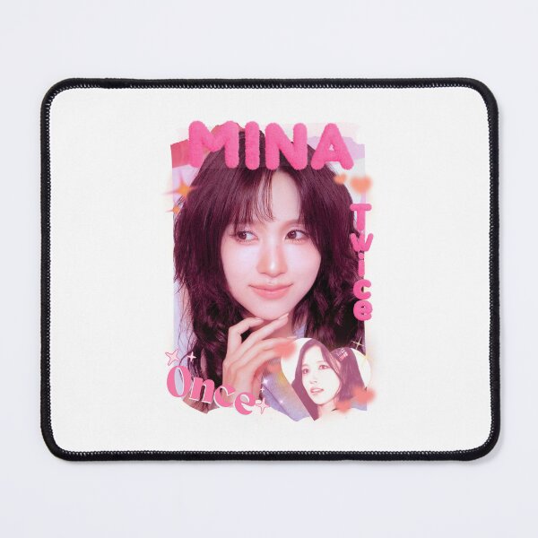 Item preview, TWICE Mina Kpop Girl Group Pink and Blue Collage Design  designed and sold by HELL0WBELLO.