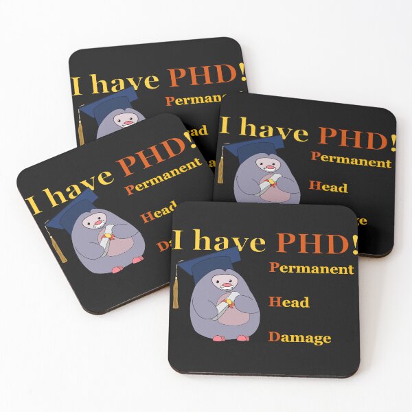 Item preview, I have PHD (permanent head damage) designed and sold by Zeroskillanimat.