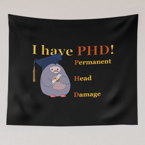 Item preview, I have PHD (permanent head damage) designed and sold by Zeroskillanimat.