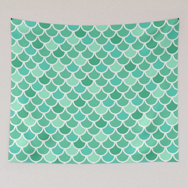 Item preview, Turquoise green scales designed and sold by AnnaHolyph.