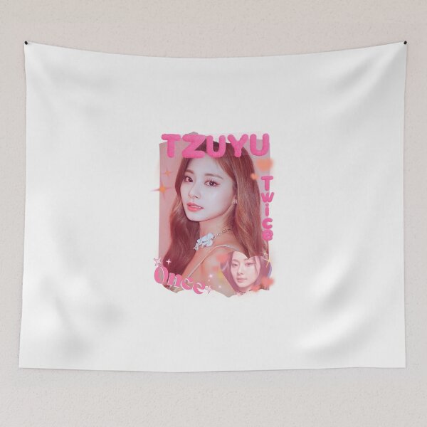 Item preview, TWICE Tzuyu Kpop Girl Group Pink and Blue Collage Design  designed and sold by HELL0WBELLO.