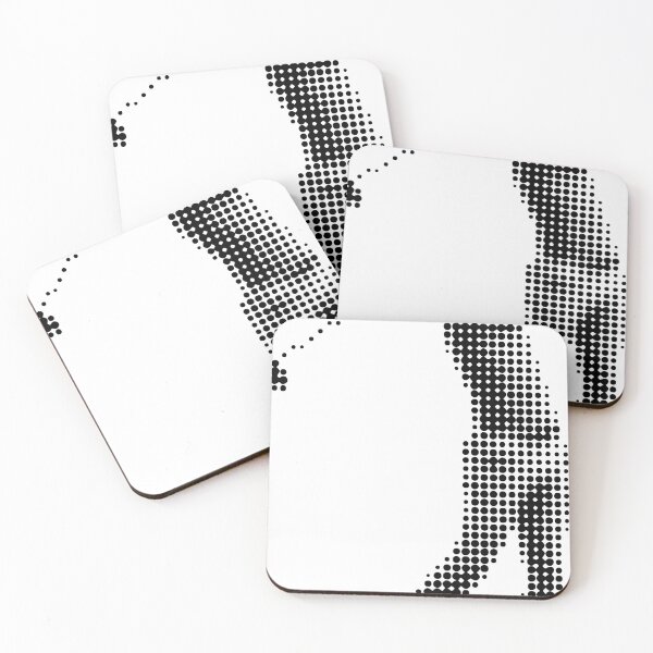 Item preview, Creative abstract illustration of a golfer formed entirely from halftone dot patterns in classic full swing pose. designed and sold by Dejbar.