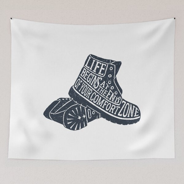 Item preview, Life Begins At The End Of Your Comfort Zone designed and sold by Sloth Astronaut.