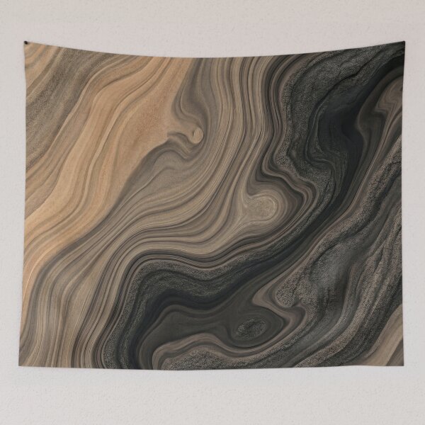 Item preview, Organic Marble Swirl – Earth Tone Abstract Stone Art designed and sold by Printpix.