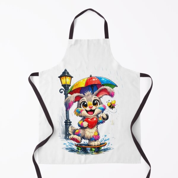 Item preview, Cute Rainbow Bunny with Umbrella Design designed and sold by Gezonde-Voeding.