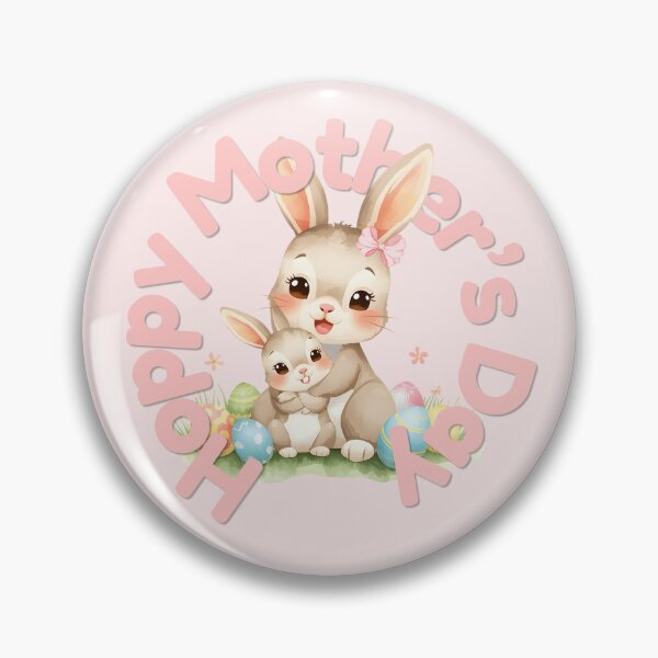 Item preview, Hoppy Mother’s Day – Cute Bunny Mom Watercolor | Easter Mom Gift designed and sold by Ofizkids.