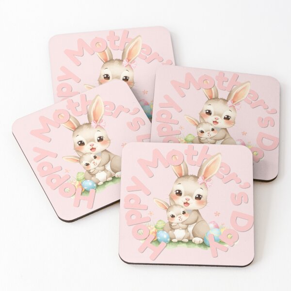 Item preview, Hoppy Mother’s Day – Cute Bunny Mom Watercolor | Easter Mom Gift designed and sold by Ofizkids.