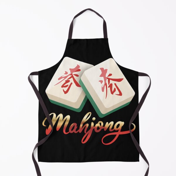 Item preview, Mahjong Tiles Calligraphy Art Chinese Game Lover Gift Minimal Red Gold Aesthetic Design designed and sold by WearVerse440.