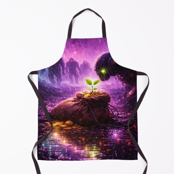 Item preview, Cyberpunk Growth Seed In Ruined Neon World designed and sold by KnitOfShadoF.