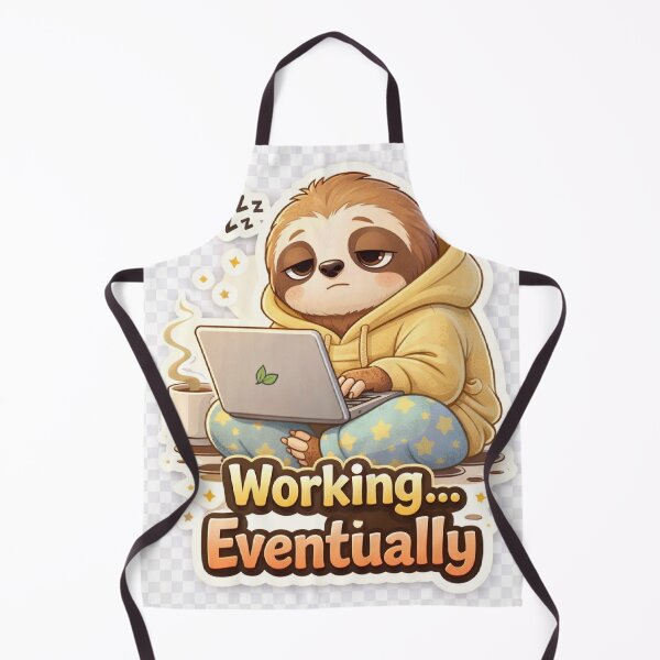 Item preview, Working Eventually Funny Sloth Quote | Lazy Relatable Mood Design designed and sold by MeghDesigns.