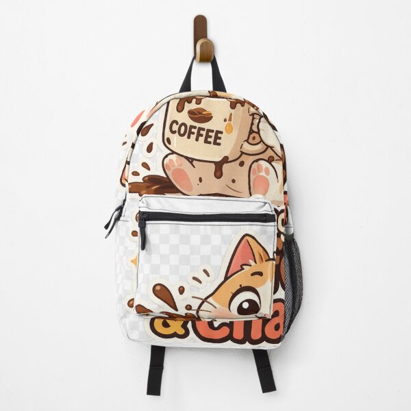Item preview, Running on Coffee & Chaos Funny Cute Quote | Relatable Mood Sticker designed and sold by MeghDesigns.