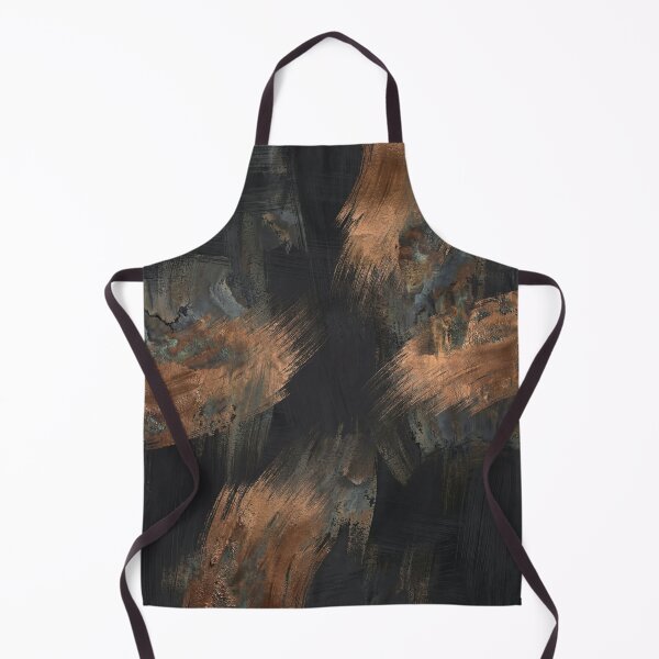Item preview, Metallic Copper Brushstroke Abstract Art designed and sold by Printpix.