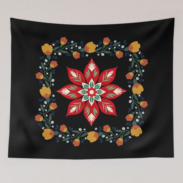 Item preview, Bold Folk Geometric Pattern with Ornamental Tribal Shapes | Vintage Ethnic Seamless designed and sold by SWETA HALDER.