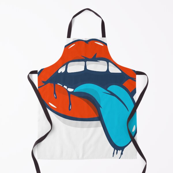 Item preview, Blue Tongue Mouth Pop Art Bold Red Lips Sticker Gift designed and sold by CLC54.