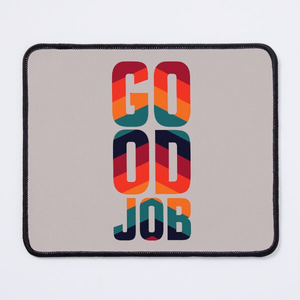 Item preview, Good Job | Retro 70s Stripe Typography Aesthetic designed and sold by ZORRO SL .