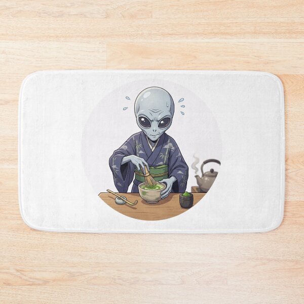 Item preview, Alien Zen Master Making Japanese Matcha Tea designed and sold by Sunkhung.