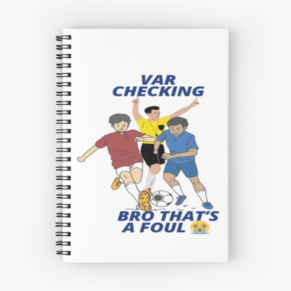 Item preview, Funny VAR Checking Football Foul Meme designed and sold by HOSSAM HAMDY.