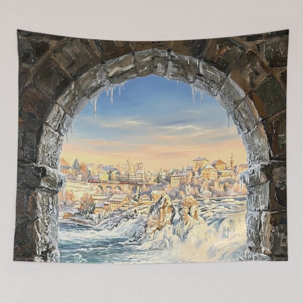 Item preview, Winter Archway Viewing Snowy Squirrel Scene designed and sold by Vista Atelier.
