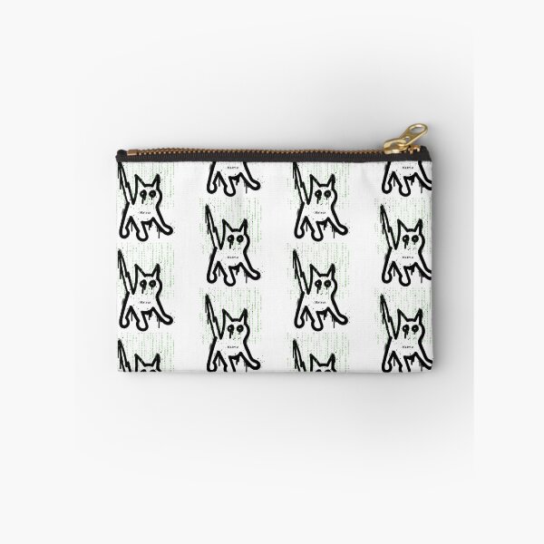 Item preview, Cat in the Green Matrix – Funny Digital Cat Design designed and sold by VanillaVicArt.