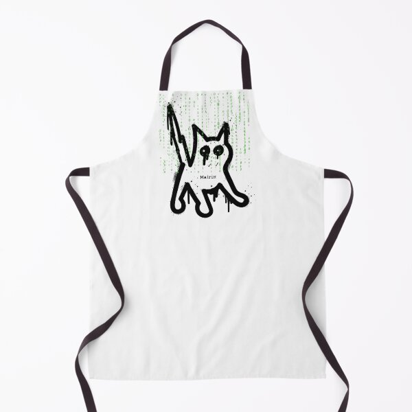 Item preview, Cat in the Green Matrix – Funny Digital Cat Design designed and sold by VanillaVicArt.