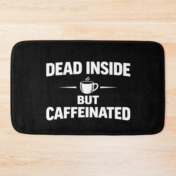 Item preview, Dead Inside But Caffeinated Funny Coffee Shirt Introvert Sarcastic Humor Tee designed and sold by VibeOffline Studio.