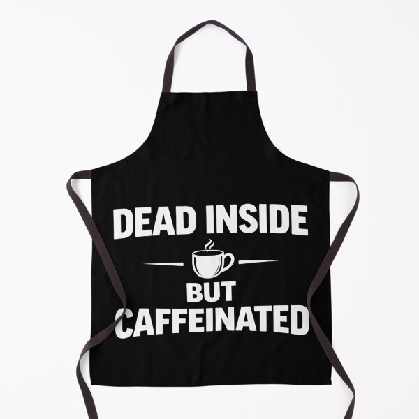 Item preview, Dead Inside But Caffeinated Funny Coffee Shirt Introvert Sarcastic Humor Tee designed and sold by VibeOffline Studio.