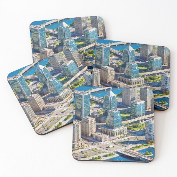 Item preview, Modern City Skyline T-Shirt | Futuristic Urban Architecture Design | Smart City Aesthetic Graphic Tee | Metropolitan Landscape Art designed and sold by Sushikidsntod.