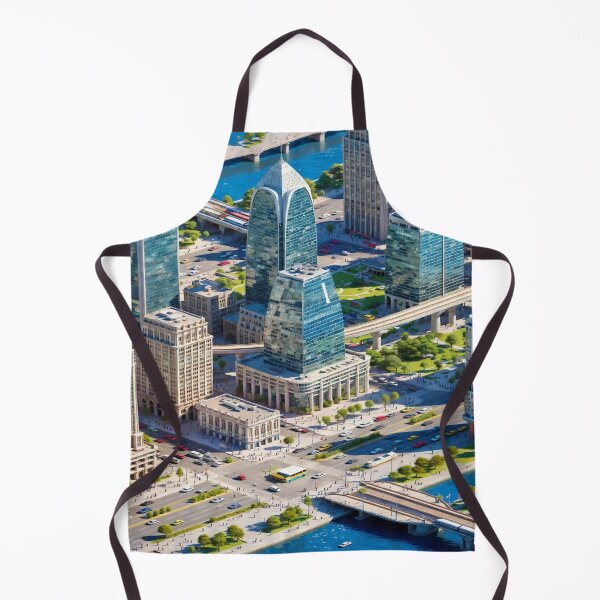 Item preview, Modern City Skyline T-Shirt | Futuristic Urban Architecture Design | Smart City Aesthetic Graphic Tee | Metropolitan Landscape Art designed and sold by Sushikidsntod.