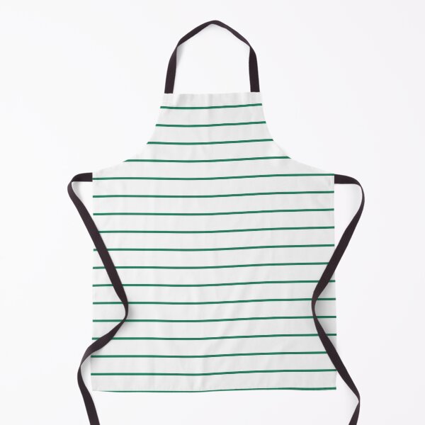 Item preview, White And Green Horizontal Pinstripes Pattern designed and sold by pattern-archive.