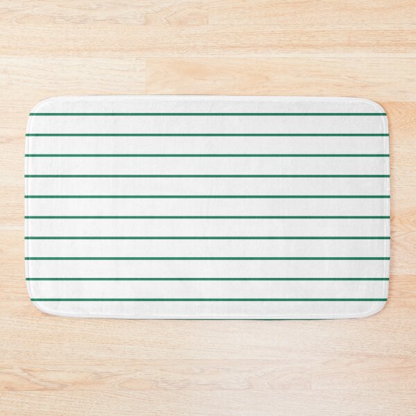 Item preview, White And Green Horizontal Pinstripes Pattern designed and sold by pattern-archive.