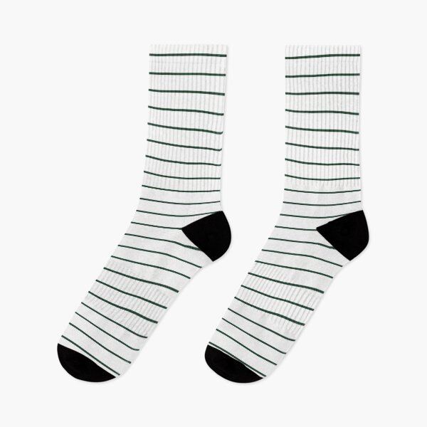 Item preview, White And Forest Green Horizontal Pinstripes Pattern designed and sold by pattern-archive.