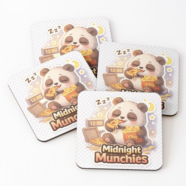 Item preview, Midnight Munchies Cute Panda Quote | Late Night Food Mood designed and sold by MeghDesigns.
