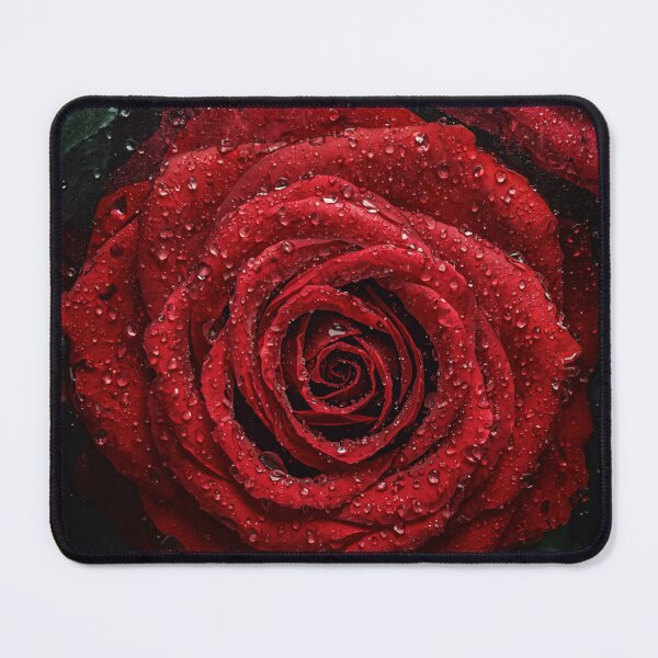 Item preview, Dew drops on red rose  designed and sold by Heaven1111.