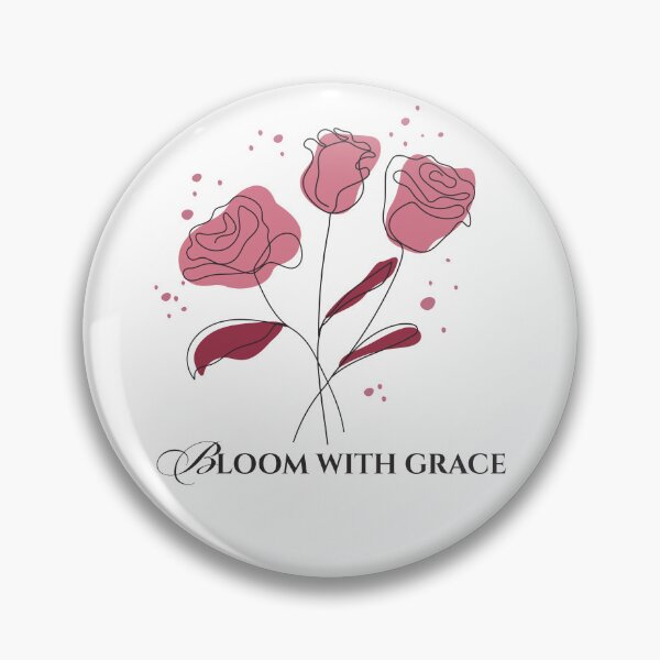 Item preview, Minimalist Rose Line Art Floral Aesthetic Pink Flowers - Bloom With Grace designed and sold by ARTmast777.