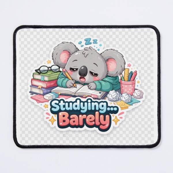 Item preview, Studying Barely Funny Student Quote | Relatable Study Mood Design designed and sold by MeghDesigns.