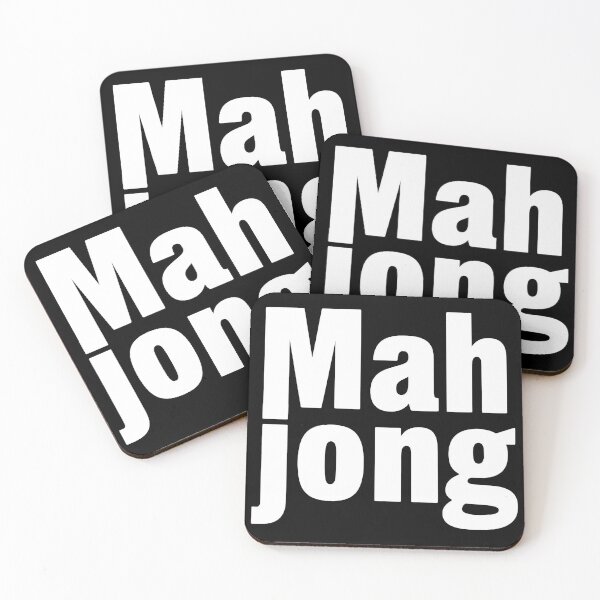 Item preview, Mah Jong Typography Minimal Text Design Classic Tile Game Lover Gift Simple Bold Aesthetic designed and sold by WearVerse440.