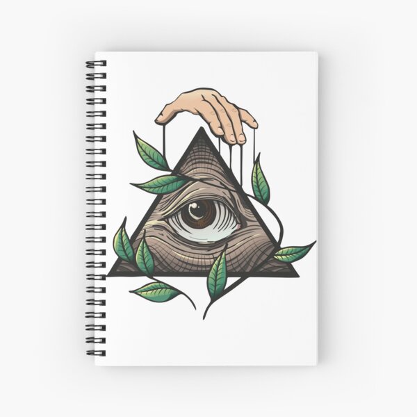 Artikelvorschau, Dreieckiges Auge der Vorsehung, handförmige Blätter, mystisches Geschenk der Illuminati entworfen und verkauft von CLC54.