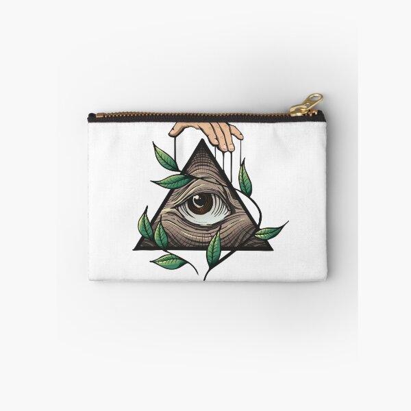 Item preview, Eye of Providence Triangle Hand Leaves Illuminati Mystic Gift designed and sold by CLC54.