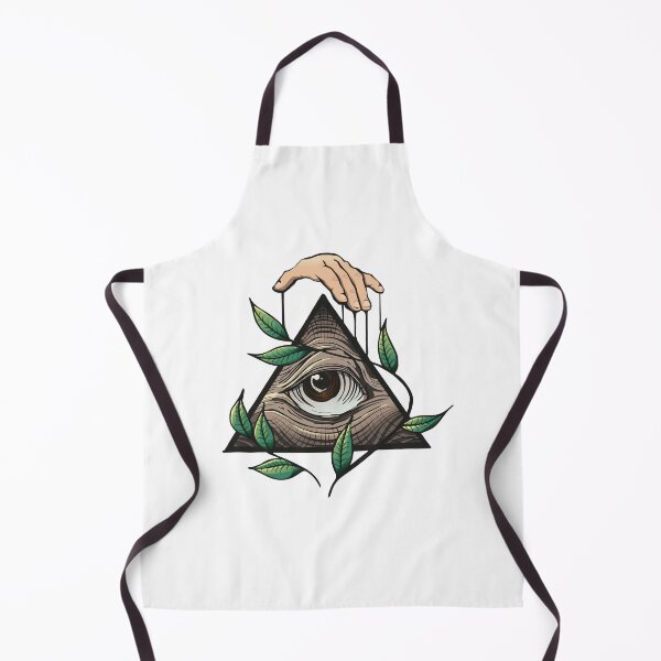 Item preview, Eye of Providence Triangle Hand Leaves Illuminati Mystic Gift designed and sold by CLC54.