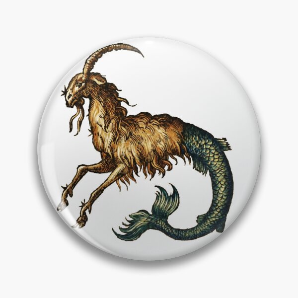 Item preview, Capricorn Mythical Creature Vintage Illustration Zodiac Fans  designed and sold by RickE.