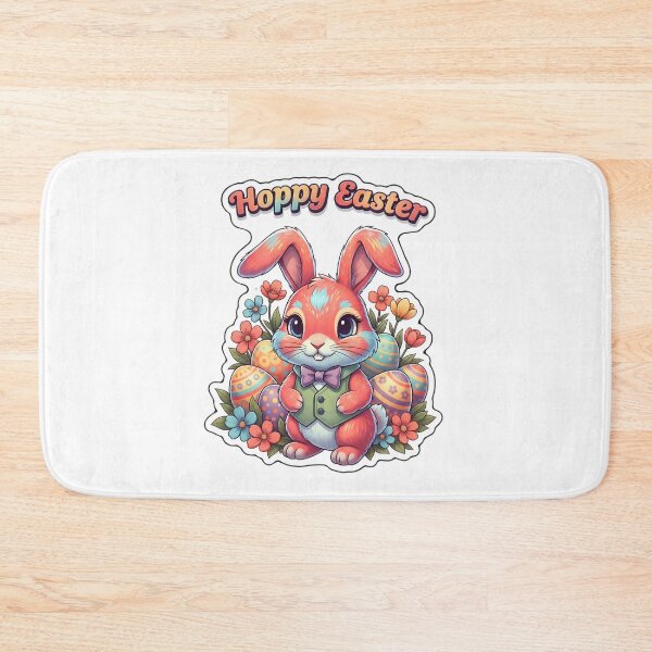 Item preview, Hoppy Easter Pixel Art Bunny Floral Eggs designed and sold by Han-Chaeyoung.