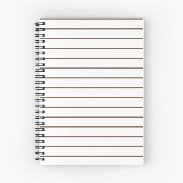 Item preview, White And Mocha Horizontal Pinstripes Pattern designed and sold by pattern-archive.