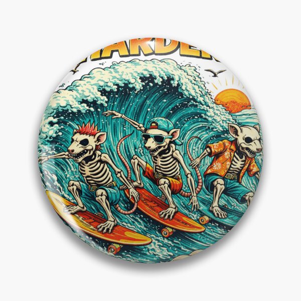 Item preview, Rats Shred Harder – Surf Punk Skeleton Rats designed and sold by Antonrec86.